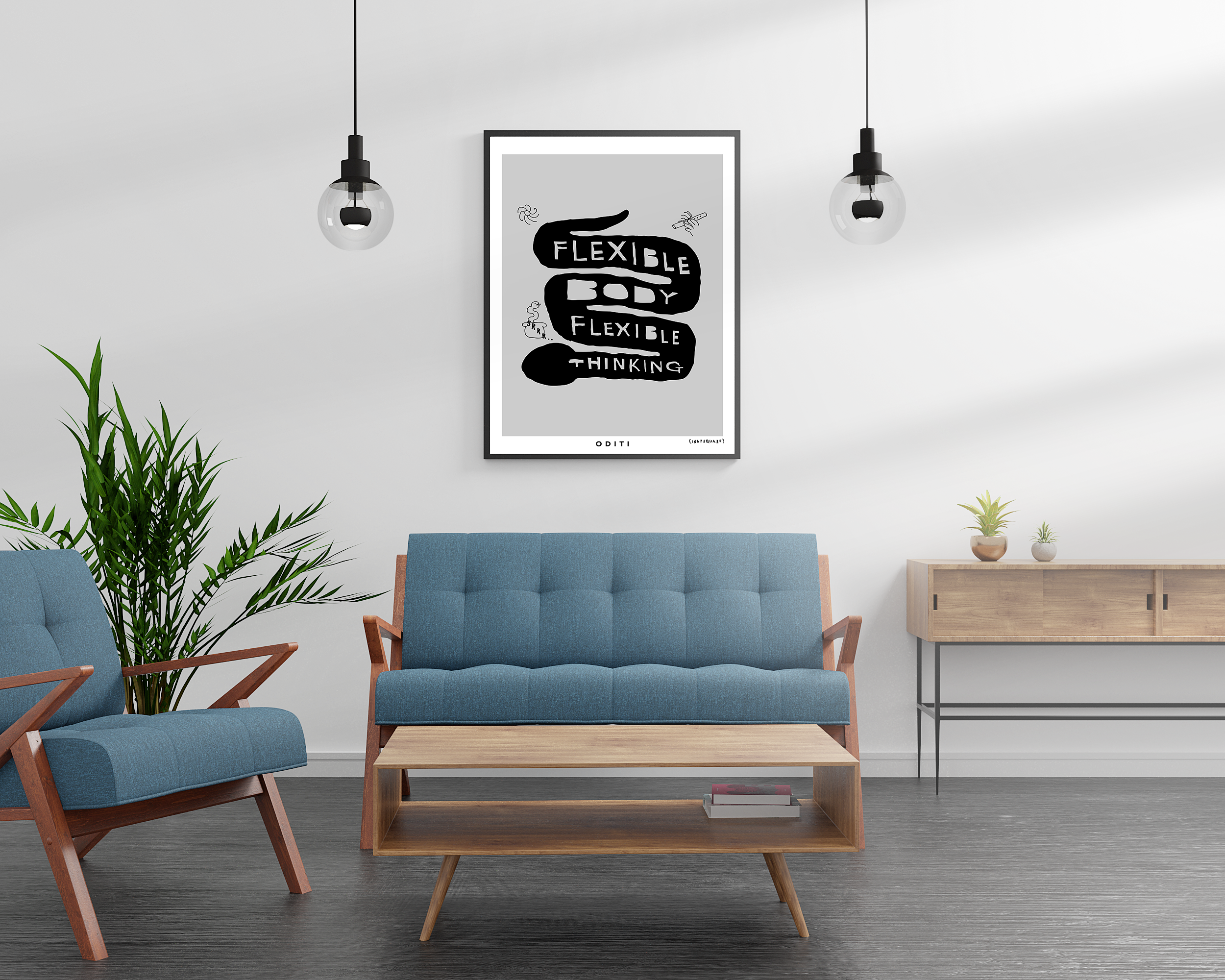 Flexible Body Flexible Thinking (Grey)