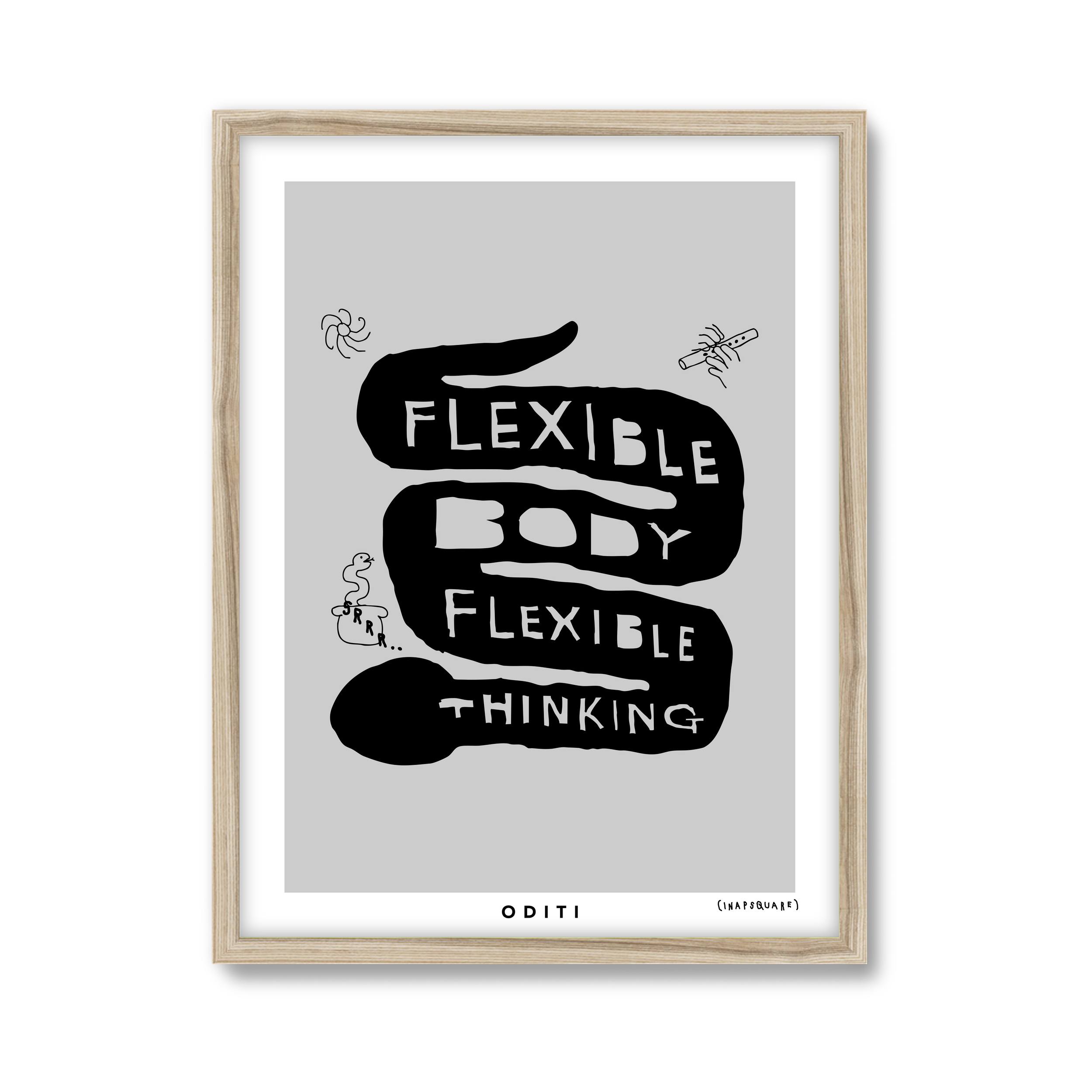 Flexible Body Flexible Thinking (Grey)