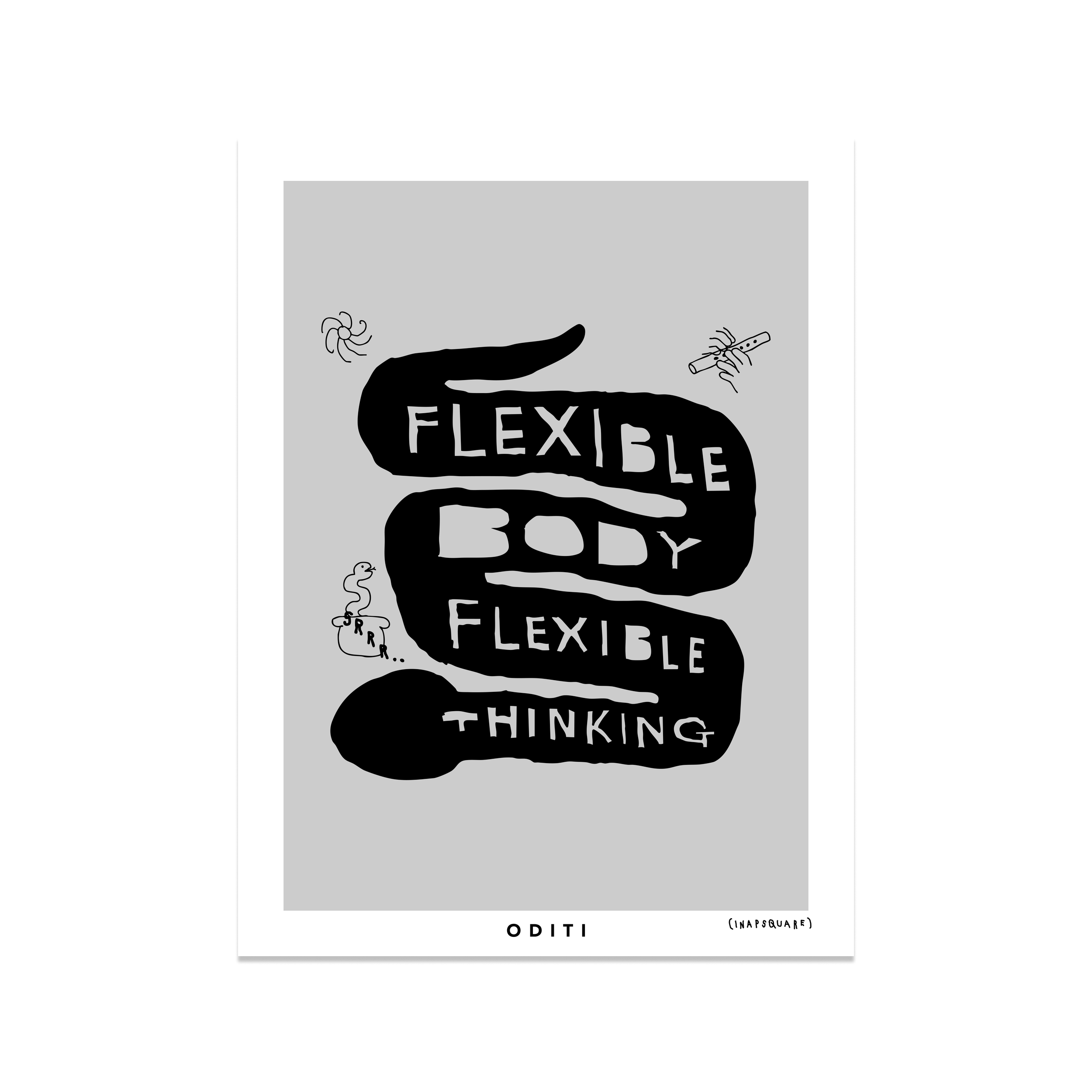Flexible Body Flexible Thinking (Grey)