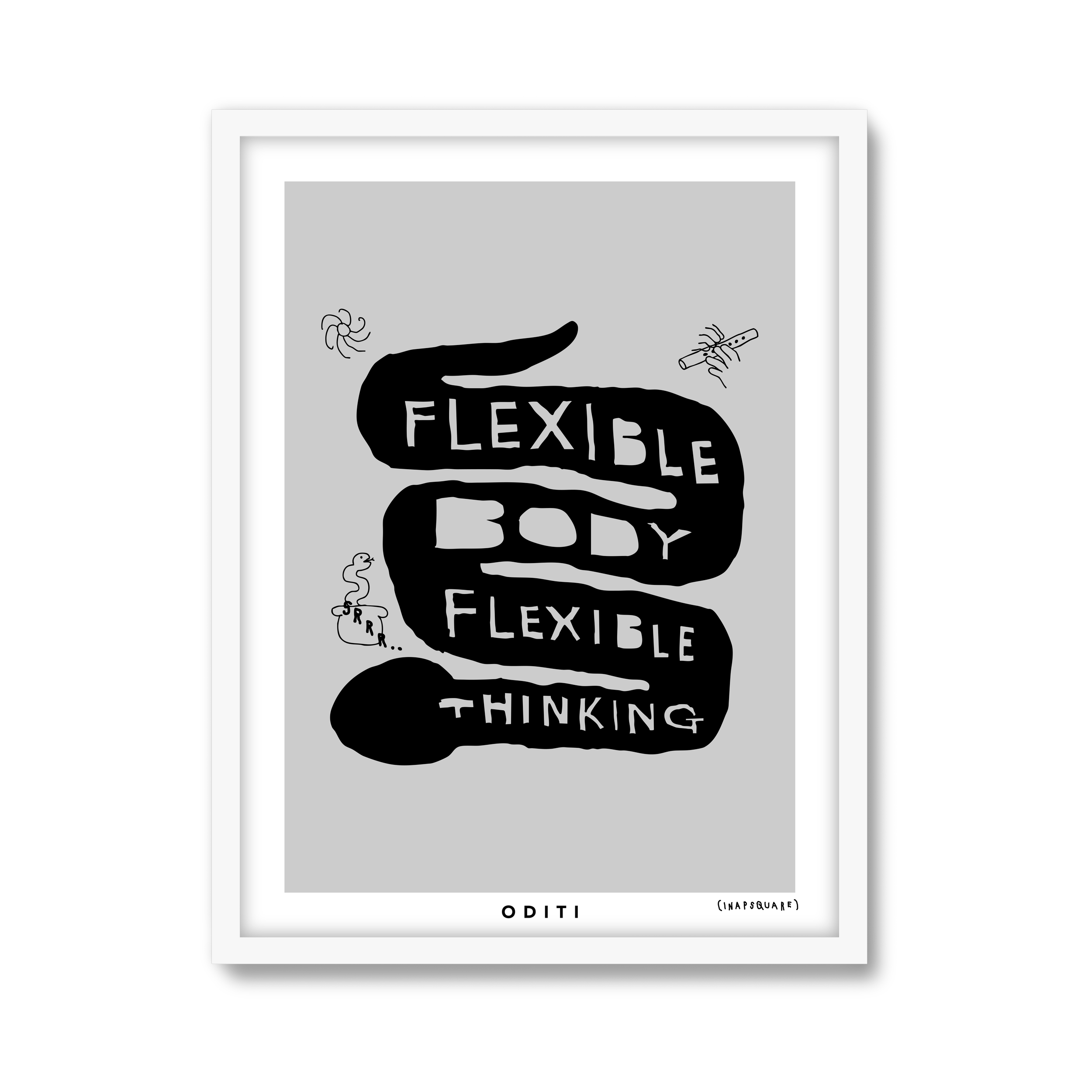 Flexible Body Flexible Thinking (Grey)