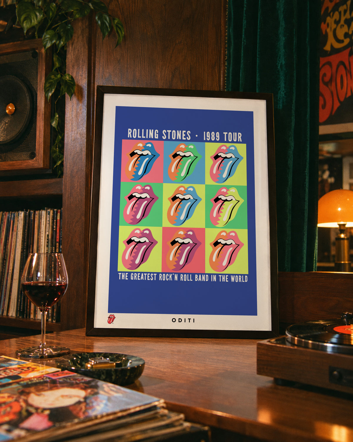 1989 Tour — The Rolling Stones Art Print