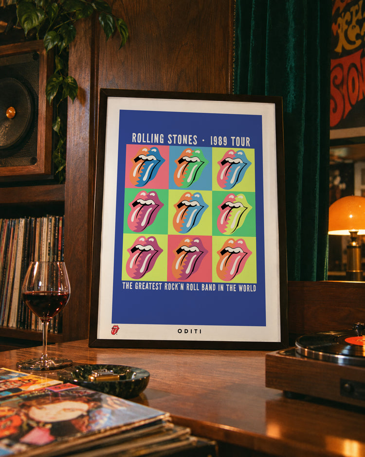 1989 Tour — The Rolling Stones Art Print