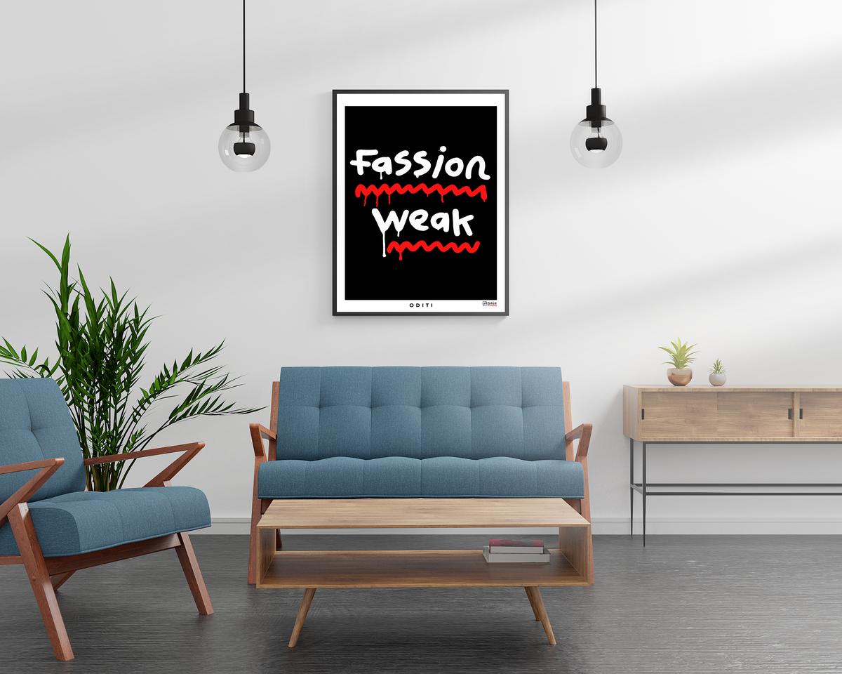 Fassion Weak (Black) by Navinder Nangla — Limited Edition Print