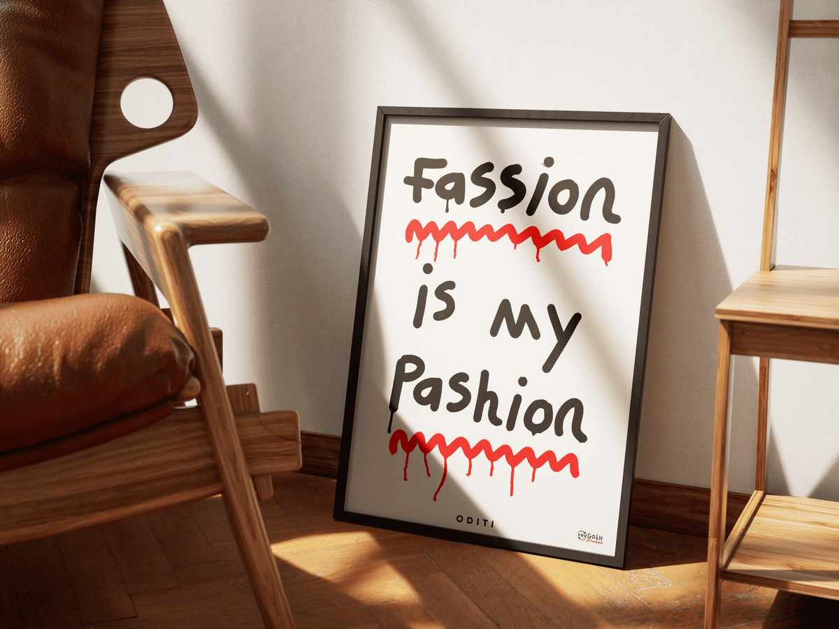 Fassion is my Pashion (White) by Navinder Nangla — Limited Edition Print