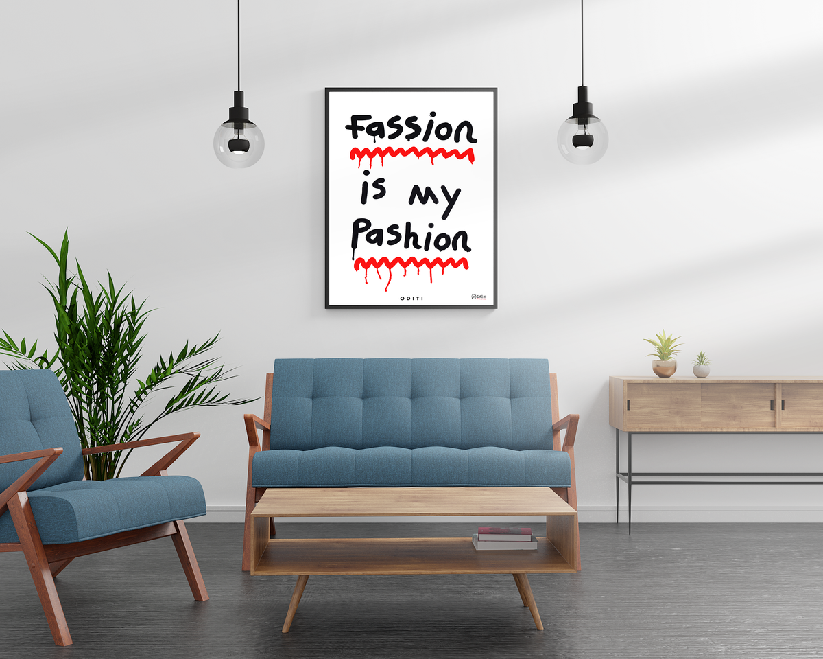 Fassion is my Pashion (White) by Navinder Nangla — Limited Edition Print