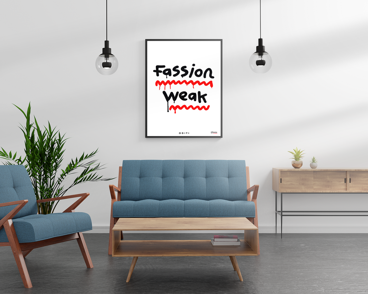 Fassion Weak (White) by Navinder Nangla — Limited Edition Print