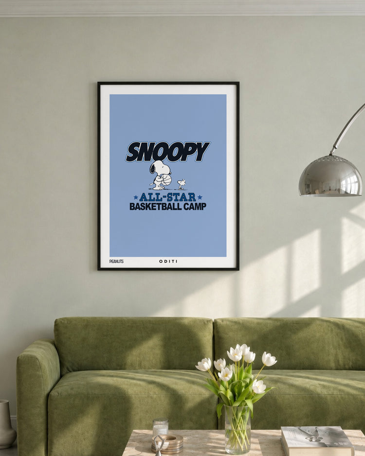 All Star Basketball Camp — Peanuts Limited Edition Print