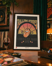 American Tour ’72 (Black) — The Rolling Stones Art Print