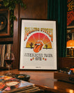 American Tour '72 (White) — The Rolling Stones Art Print