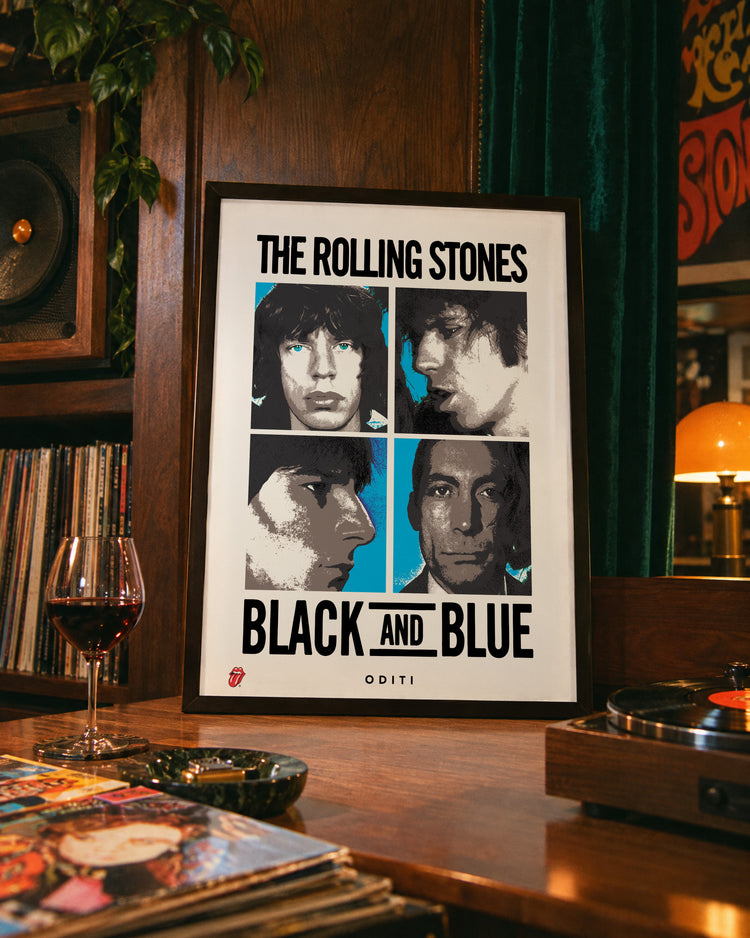 Black and Blue — The Rolling Stones Art Print