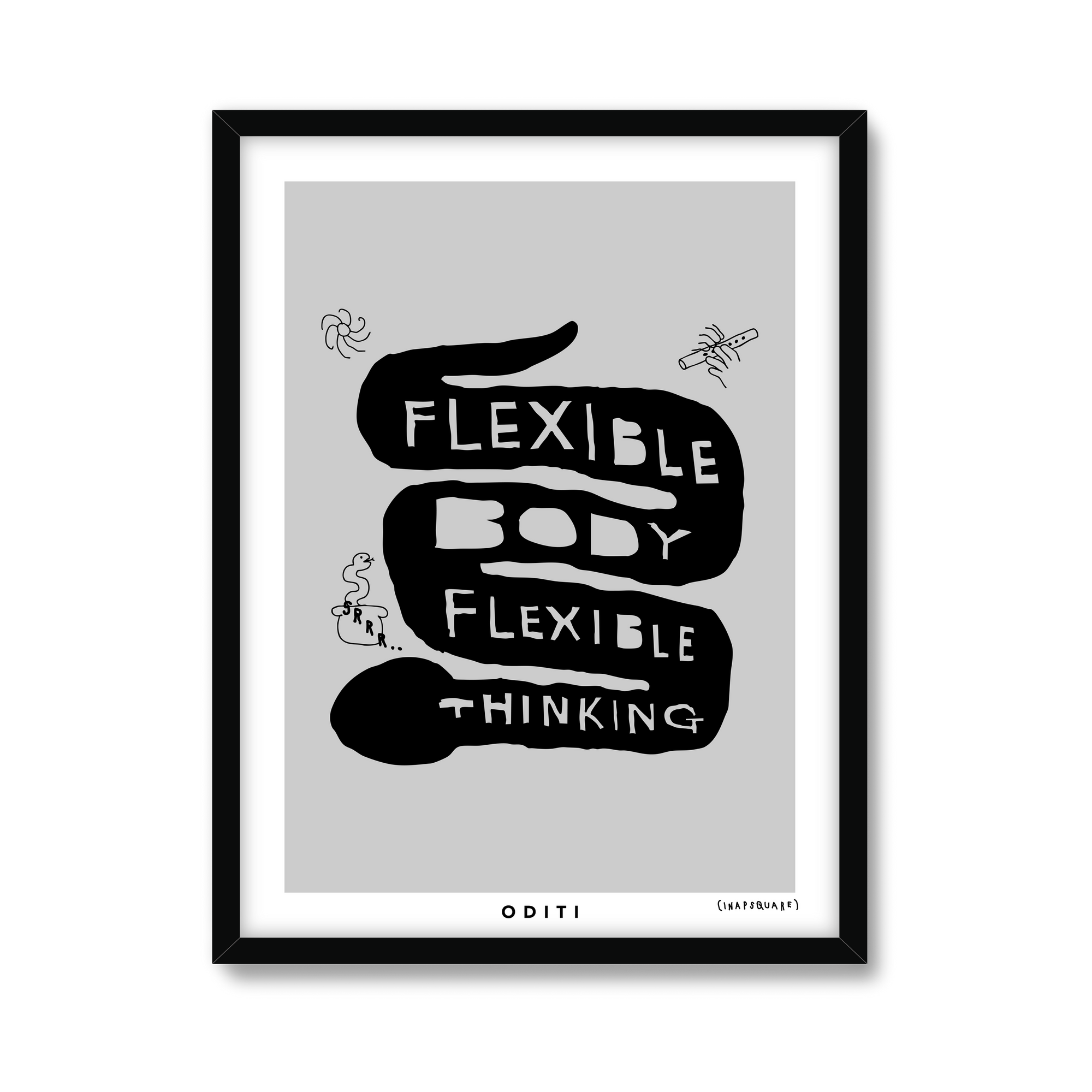 Flexible Body Flexible Thinking (Grey)