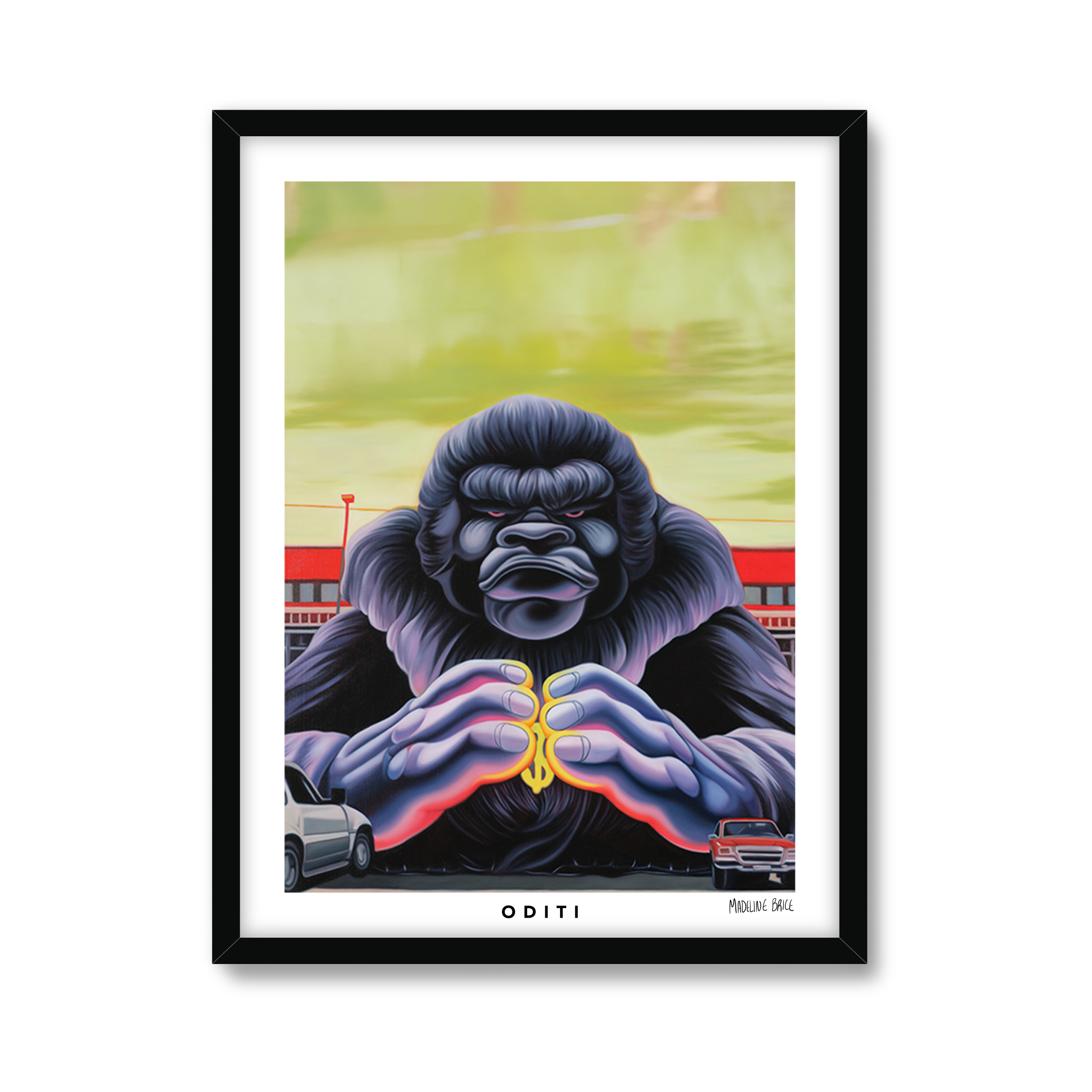 inflatable gorilla means I will never buy car there