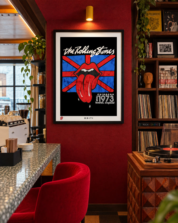 European Tour '73 — The Rolling Stones Art Print