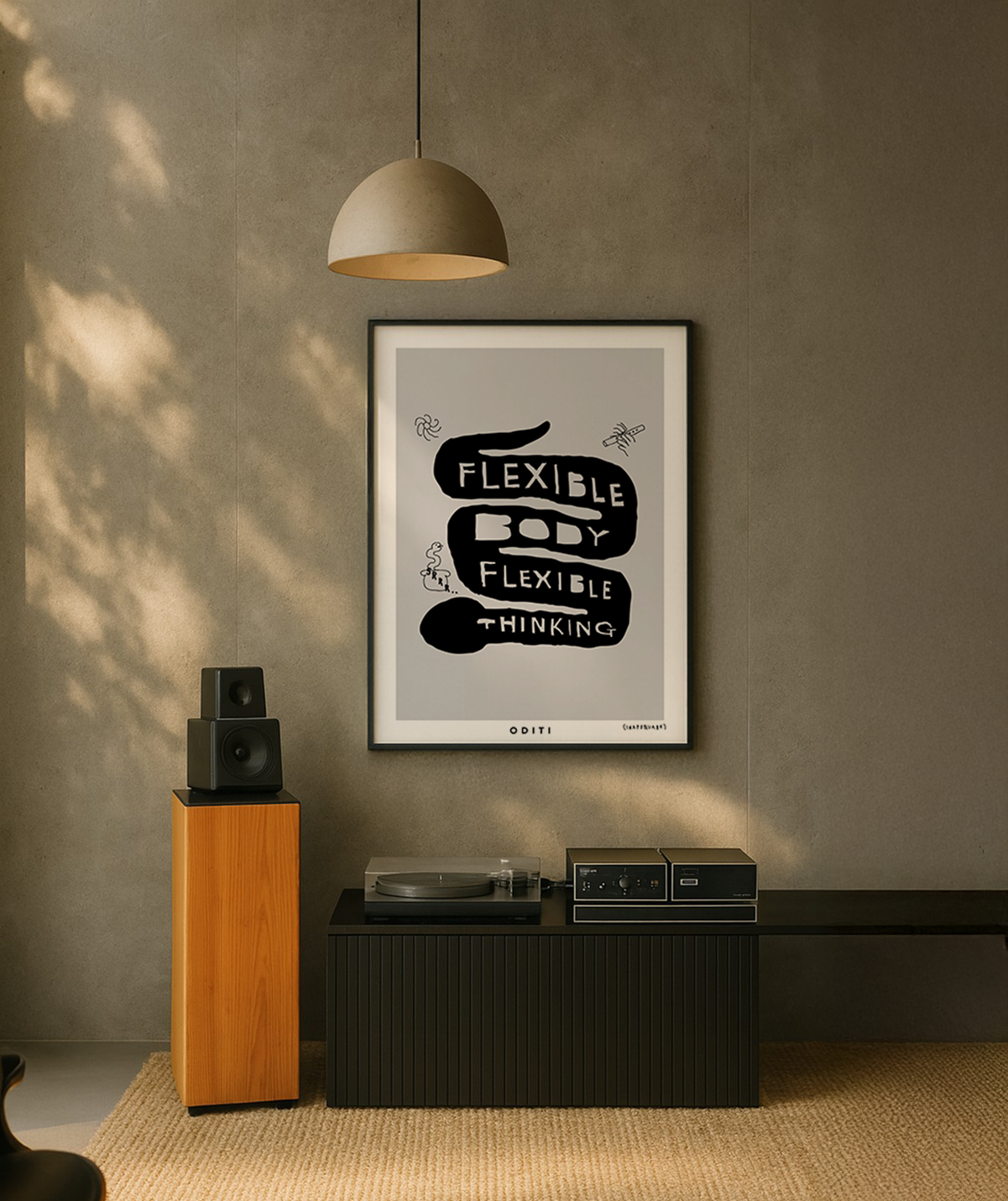 Flexible Body Flexible Thinking (Grey)