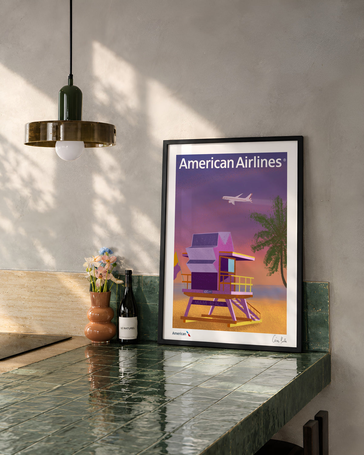 Golden Arrival — American Airlines® Limited Edition Print