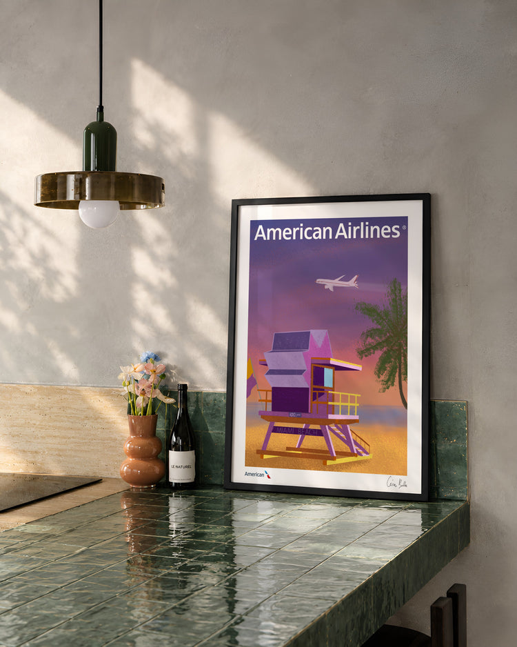 Golden Arrival — American Airlines® Limited Edition Print