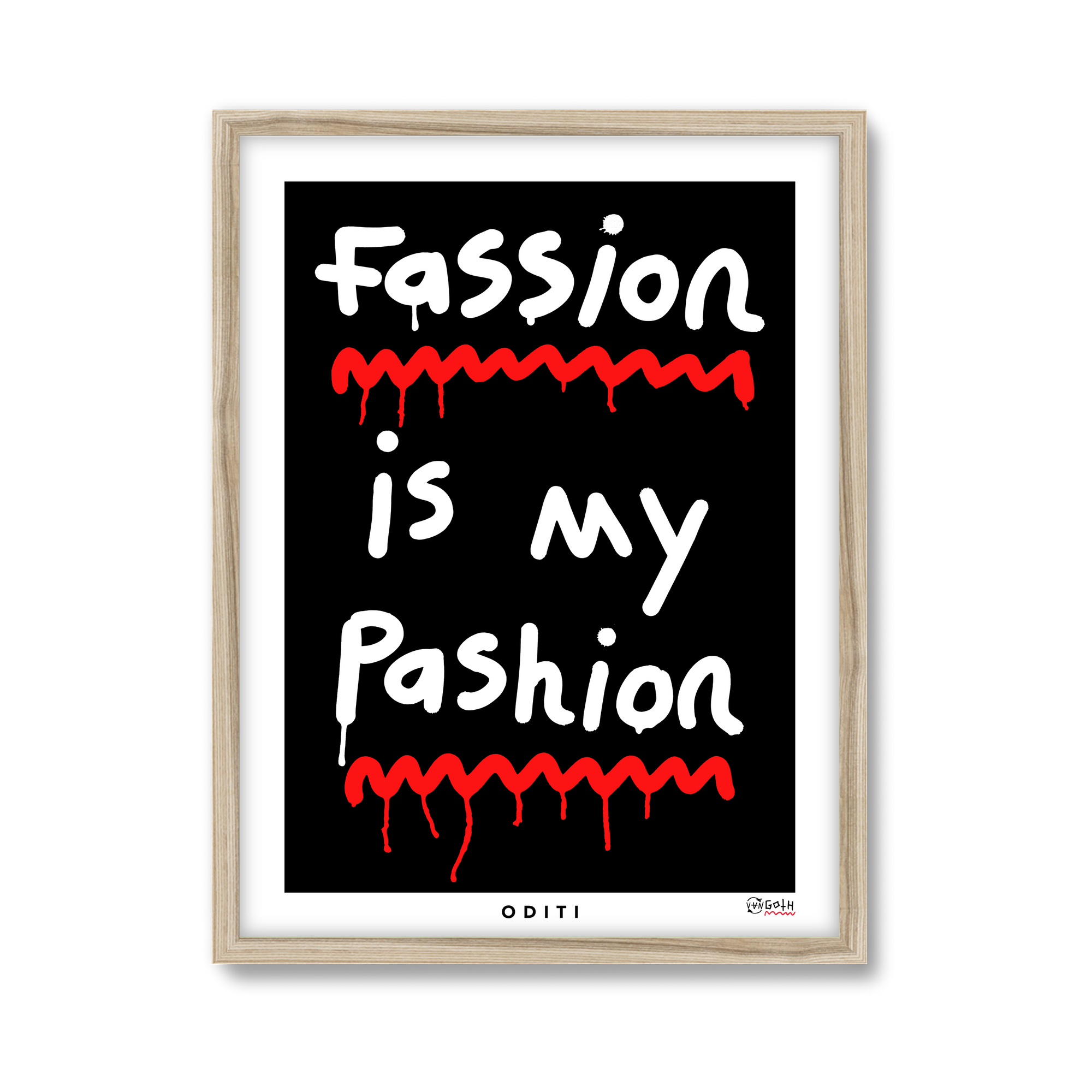Fassion is my Pashion (Black)