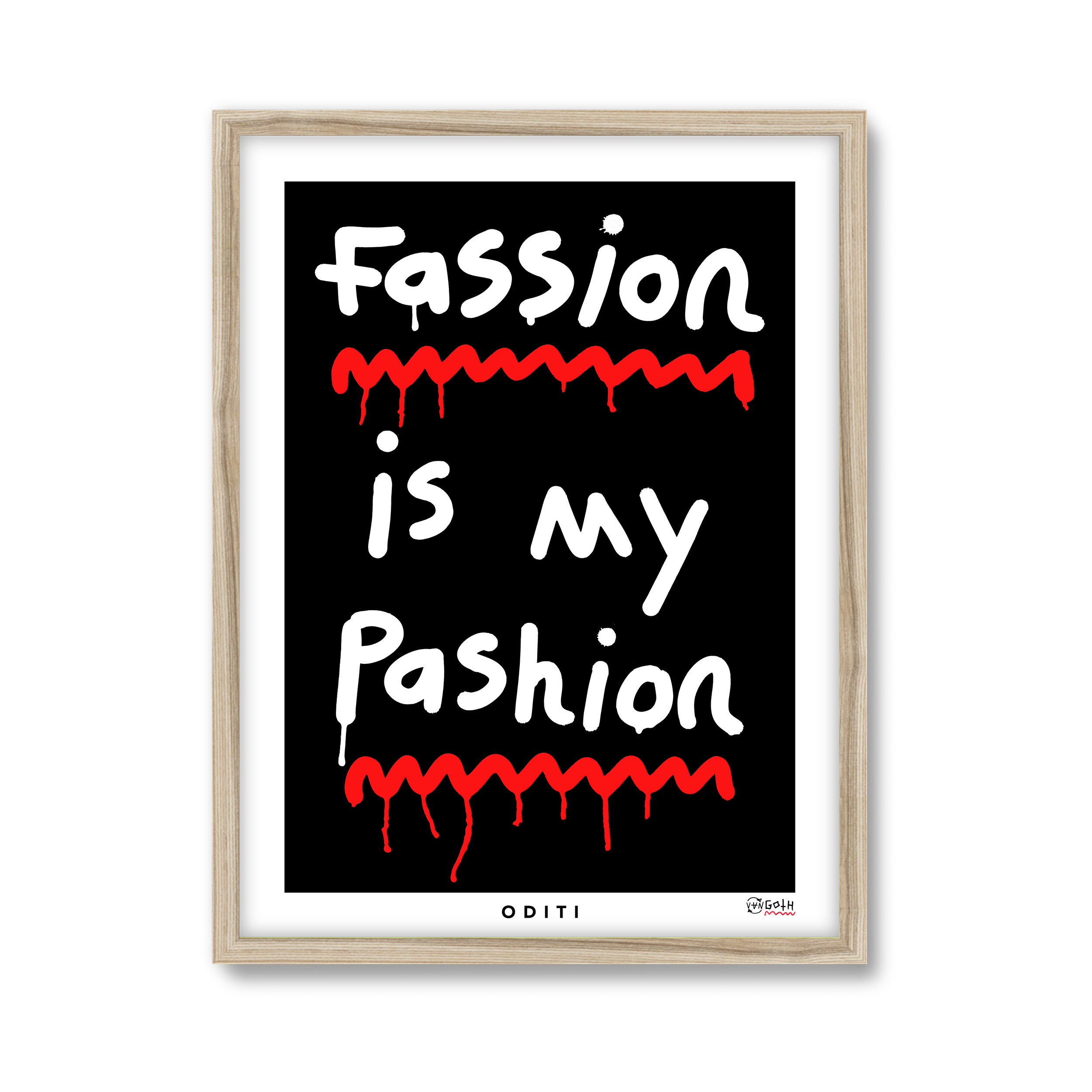 Fassion is my Pashion (Black)