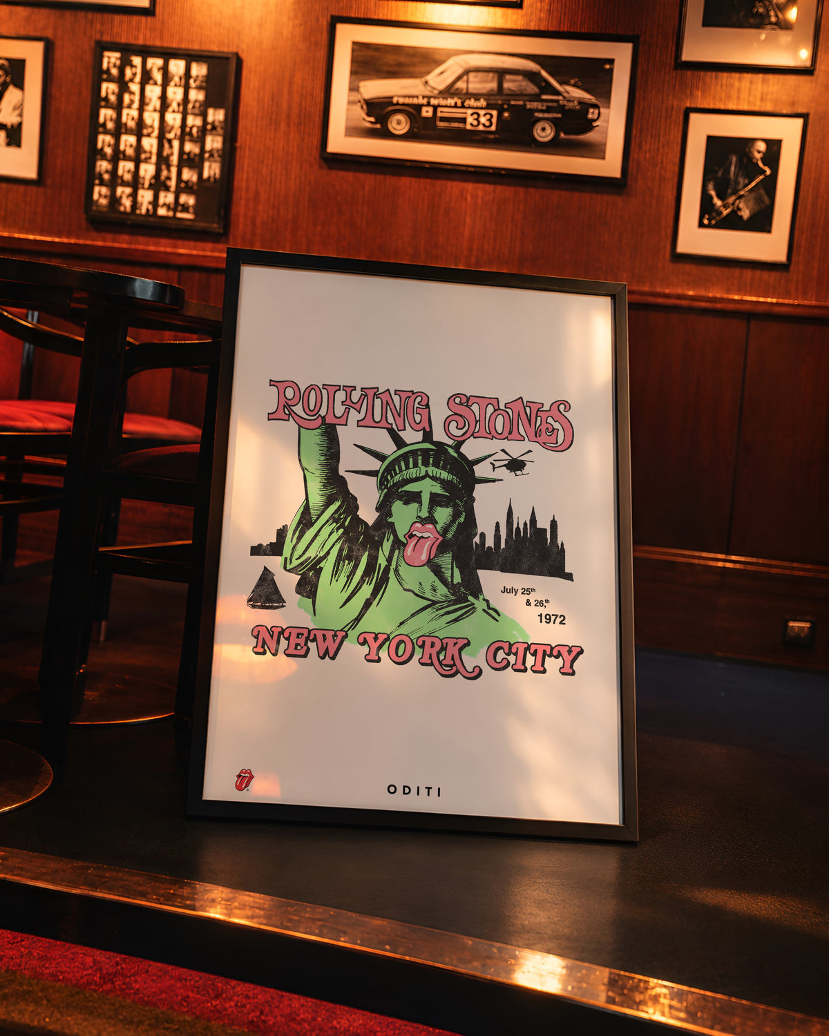 New York City 1972 — The Rolling Stones Art Print