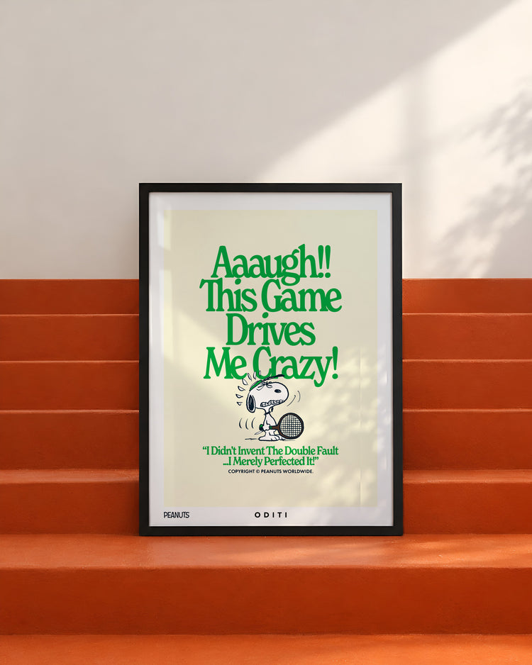 This Game Drives Me Crazy (Cream) — Peanuts Limited Edition Print