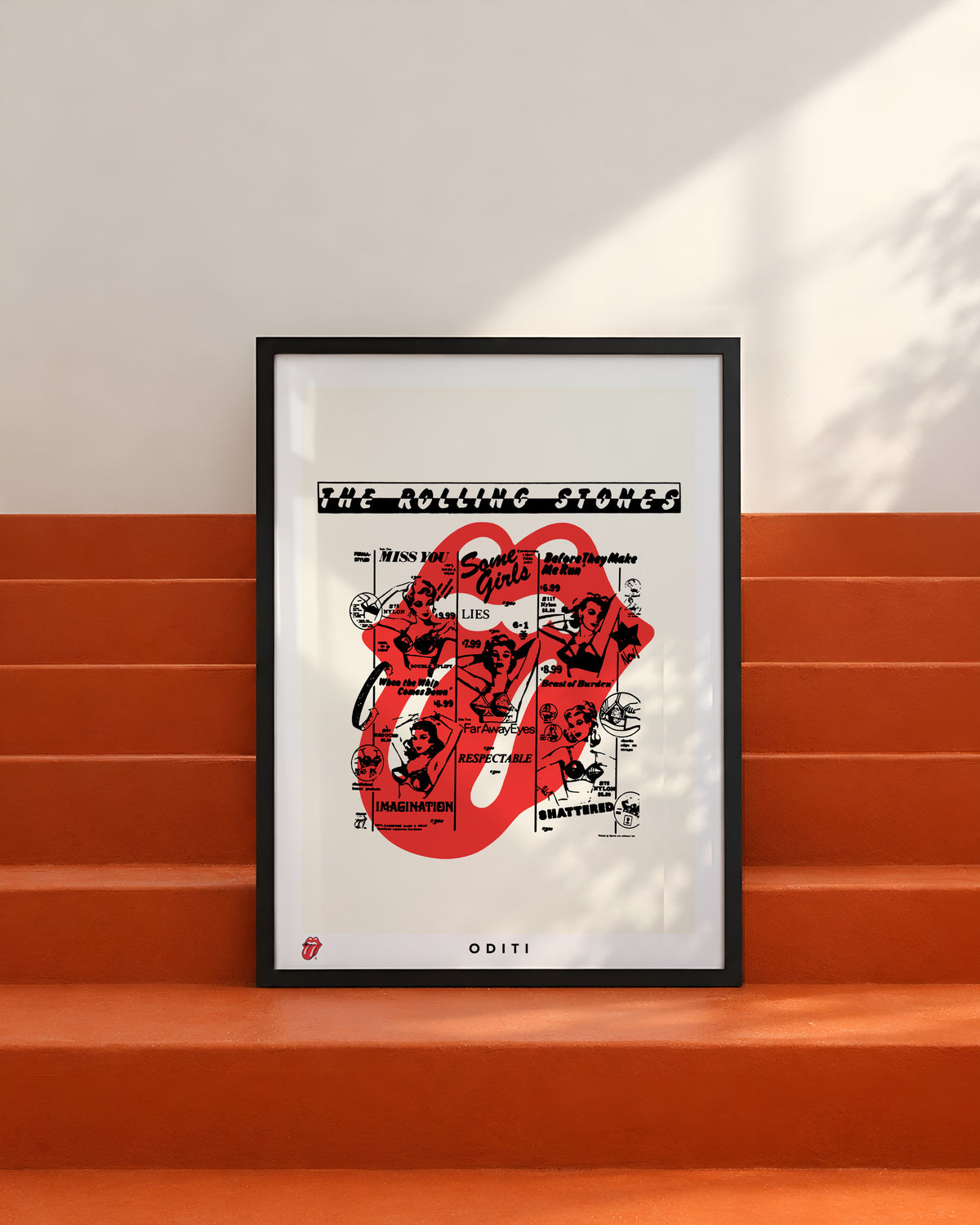 Tongue in Cheek — The Rolling Stones Art Print