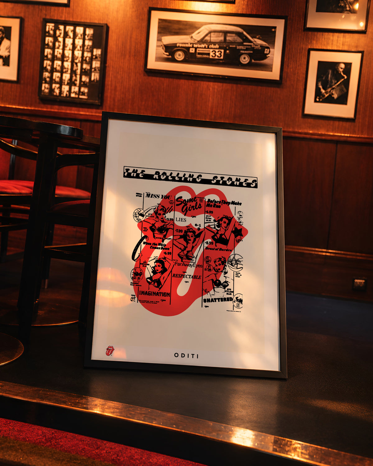Tongue in Cheek — The Rolling Stones Art Print