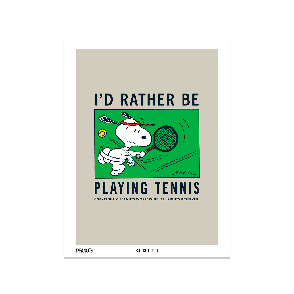 I'd Rather Be Playing Tennis