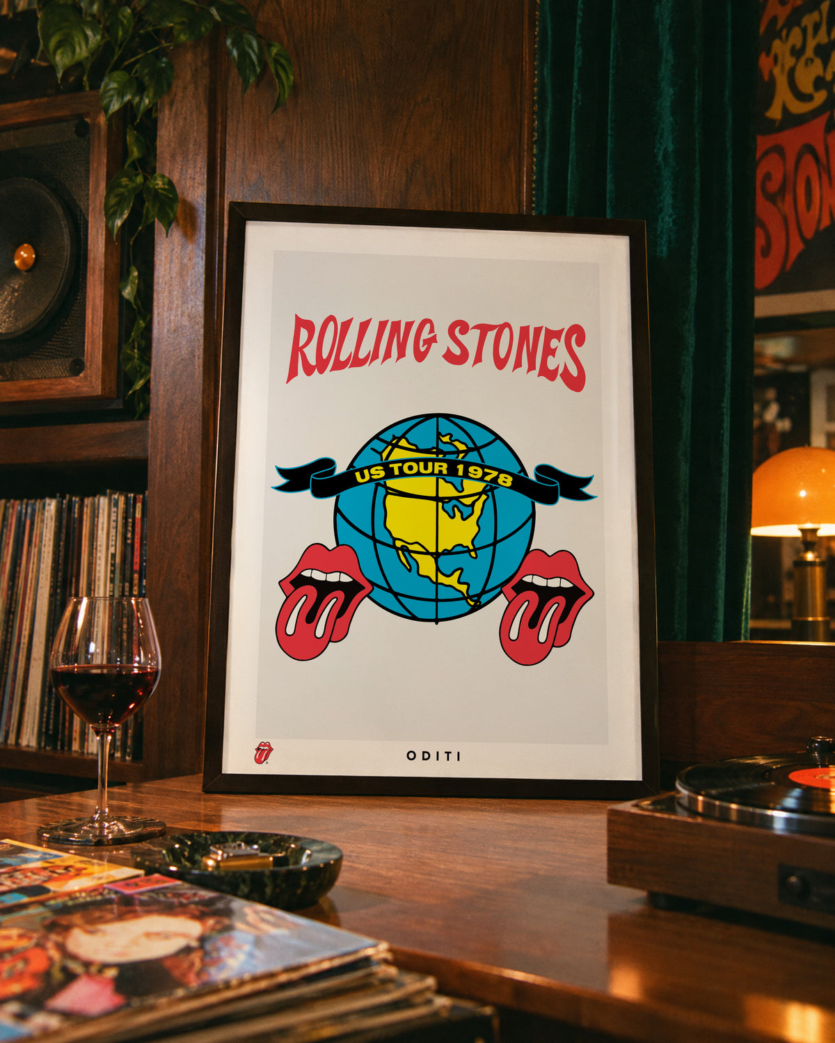 US Tour 1978 — The Rolling Stones Art Print