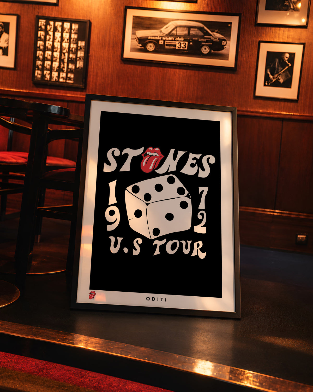 US Tour '72 — The Rolling Stones Art Print