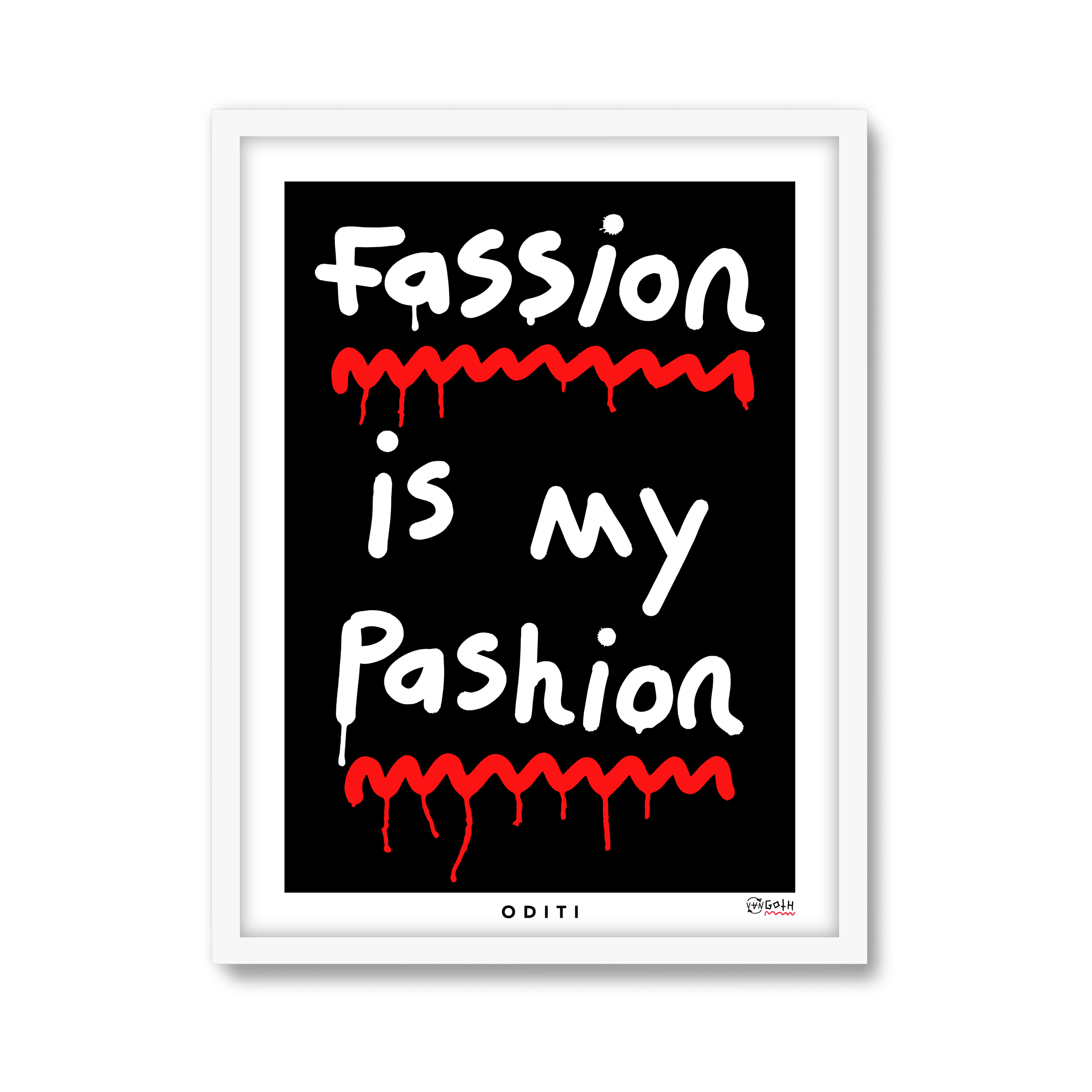 Fassion is my Pashion (Black)