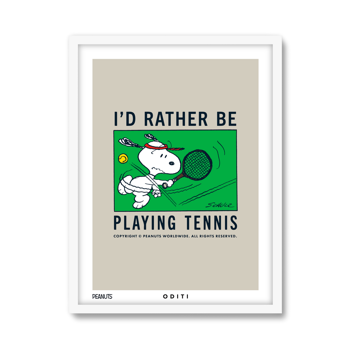 I'd Rather Be Playing Tennis